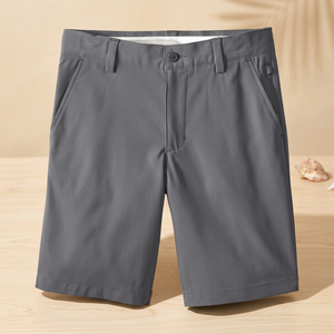 Shorts pour garçons 100% polyester, uniforme scolaire, été, couleur unie, haute qualité, décontracté, mode, business - Product Image 3