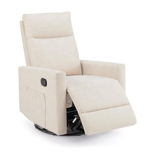 Fauteuil de salon en cuir <span class=keywords><strong>beige</strong></span> pour zone de jeu Fauteuil de salon moderne inclinable en tissu <span class=keywords><strong>microfibre</strong></span> Fauteuil de jeu manuel simple - Product Image 1