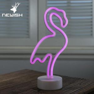 <span class=keywords><strong>Lampe</strong></span> <span class=keywords><strong>néon</strong></span>, 20 w, tendance, personnalisée, <span class=keywords><strong>rose</strong></span>, pour noël, décoration, fonctionne avec piles usb, éclairage de bureau ou de table - Product Image 2