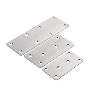 JINNATE Stainless Steel Connecting Plates 300 Series Polished With Holes For Panel Connection - Product Image 5