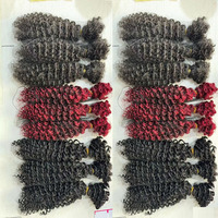 Extensions de Cheveux Indiens Boho Naturels Vierges Non Transformés, Tresse en Vrac à Vague Profonde, Cheveux Afro Crépus, 100% Styles, Vente en Gros