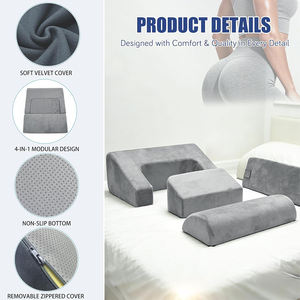 Ensemble d'oreillers <span class=keywords><strong>de</strong></span> récupération BBL 4 pièces – <span class=keywords><strong>Coussin</strong></span> <span class=keywords><strong>de</strong></span> soutien post-chirurgical pour soulagement <span class=keywords><strong>de</strong></span> la douleur, <span class=keywords><strong>coussin</strong></span> <span class=keywords><strong>de</strong></span> <span class=keywords><strong>lit</strong></span> réglable OEM - Product Image 4