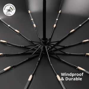 Paraguas de Regalo Empresarial de Tres Pliegues, Totalmente Automático, con 48 Varillas y Hebilla de Anillo de 27 Pulgadas, de Doble Plegado, con Tela de Nylon 190T y Logotipo Personalizado 10 - Product Image 2