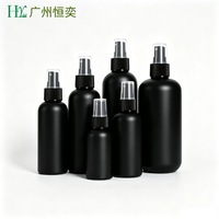 Flacon pulvérisateur anti-moustiques noir à brume fine en PE, 30ml, 50ml, 100ml, 200ml, 250ml, 300ml, petit vaporisateur en plastique, distributeur d'alcool