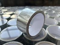 Ruban adhésif en aluminium pour isolation de conduits, séchage et ventilation, ruban métallique adhésif haute température pour CVC, coupe facile, usage intensif