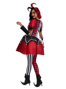 Costume de <span class=keywords><strong>Clown</strong></span> Fantôme <span class=keywords><strong>Horreur</strong></span> d'Halloween pour Femme Adulte, Jupe de Carnaval, Pâques, Cosplay, Spectacle Scénique - Product Image 3