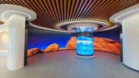 Écran LED incurvé à panneaux souples, mur vidéo LED haute définition P1.86, écran LED flexible d'intérieur, design créatif, vente chaude
