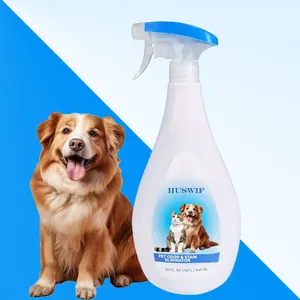 Semprotan penghilang bau pembersih hewan peliharaan, Anti anjing kucing profesional kekuatan noda & penghilang bau untuk karpet