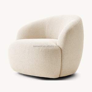 Silla giratoria de <span class=keywords><strong>Luisa</strong></span> Boucle <span class=keywords><strong>Luisa</strong></span> de rendimiento natural para sala de estar cómoda y envolvente de lujo sasánida - Product Image 1