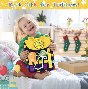 Zaino sensoriale personalizzabile in età prescolare bambino occupato tavola Montessori giocattoli educativi simpatico tema animale ADHA attività bambino - Product Image 4