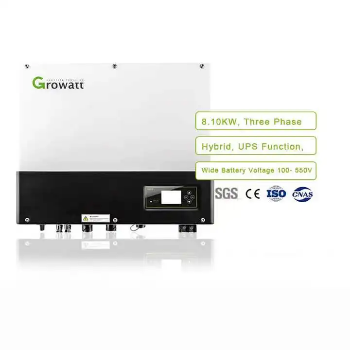 Growatt Sph 10000 Tl3 Bh 2 Mppt 3 Fase 7kw 8kw 10kw Hybride Omvormer Voor Zonne-Energie Opslagsysteem