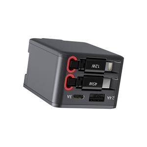 Chargeur Mural USB-C 84 W, Bloc d'Alimentation à Charge Rapide avec Câbles Rétractables pour Ordinateur Portable, iPhone et Tablettes - Product Image 1