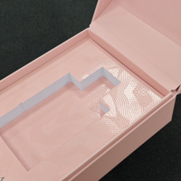 Boîte à parfum rose à rabat pour flacon de 100 ml, impression de logo, emballage créatif, boîte à parfum avec design en relief, boîte cadeau cosmétique