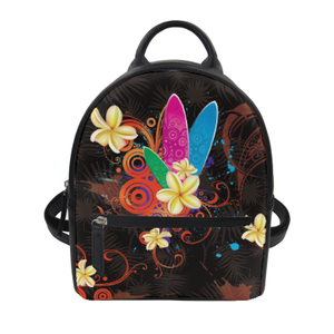 Sac à dos en cuir pour femmes, haute demande, Design de <span class=keywords><strong>tatouage</strong></span> polynésien, imprimé <span class=keywords><strong>3D</strong></span>, sac à dos personnalisé, filles, femmes, mode, Mini sac à dos à fermeture éclair - Product Image 4