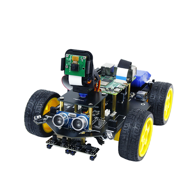 Yahboom Raspberry Pi 5 AI Vision Recognition Robot Car Kit Raspbot With FPV Camera and WIFI Video for Education