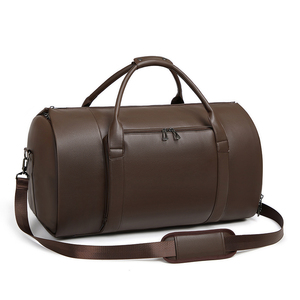 Housse de Costume en <span class=keywords><strong>Cuir</strong></span> PU de Haute Qualité, Sac de Voyage Imperméable Pliable, Sac de Vêtements à Main pour Hommes - Product Image 6