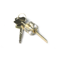 5 Pcs Essai Clés Ensemble Transparent En Forme de Croix Cadenas de Pratique Outils de Serrurier
