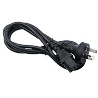 Cordon d'alimentation pour appareils électroménagers SAA Standard C7 IEC 1,2 m, prise Nema 15A, PVC 220v, connecteur en forme de 8, 3 broches, IP20, 2 prises