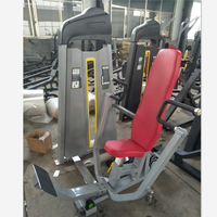 Équipement de musculation commercial : Machine à poulies à sélection de poids pour exercices de pectoraux assis verticaux