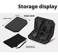 Table pliante double usage pour l'extérieur - Portable et légère pour pique-nique, camping, tente, voiture et moto