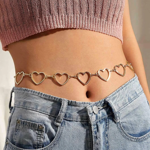 Cadena de cintura de acero inoxidable y plata para mujer, joyería personalizada chapada en oro - Product Image 4