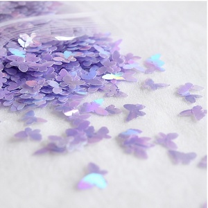 2026 Bulk Holographic Macaron Color Butterfly Shape Polyester Glitter Special Shape For Tumblers <strong>Snow</strong> Globes Nail <strong>Art</strong> - Product Image 6