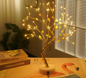 Bonsai Lampu Pohon 108 LED, Baterai Cabang Perak Berkilau Putih dan Dioperasikan USB - Product Image 5