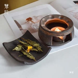 Atsuin Japanese-style <b>Ceramic</b> Incense Burner With Tray For Aromatherapy <b>Diffuser</b> - Product Image 3