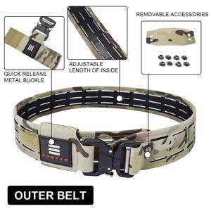 SINAIRSOFT Tactical <b>Belt</b> Quick Release Metal <b>Buckle</b> Laser MOLLE <b>Mens</b> Multi-camo <b>Belts</b> Hunting Clothing Accessories - Product Image 3