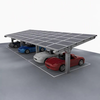 UISOLAR Structure de stationnement solaire commerciale en acier galvanisé à chaud sur mesure pour panneaux solaires photovoltaïques