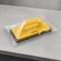 Truelle de finition en mousse de caoutchouc PS avec poignée pour plâtrage et nivellement, outil de maçonnerie personnalisable avec logo