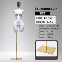 Prix d'usine Mannequin buste femme demi-corps simple, personnalisation usine, fabricants pour boutiques