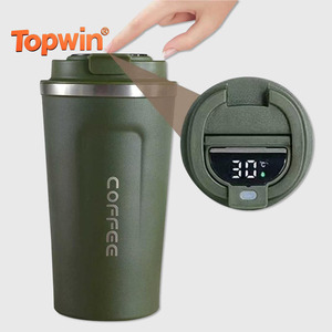 Taza de Café Aislada con Pantalla Inteligente de Temperatura, Taza Térmica de Acero Inoxidable, Botella de Agua para Viajes, Oficina y Auto - Product Image 1