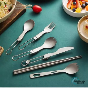ช้อนพับไทเทเนียมแท้พร้อมห่วงจับสำหรับมะเขือเทศและผลไม้ - Product Image 4