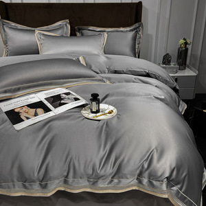 Eucalyptus Lyocell Queen Size <span class=keywords><strong>housse</strong></span> de couette poche profonde ensemble de <span class=keywords><strong>drap</strong></span>-<span class=keywords><strong>housse</strong></span> 100% Eucalyptus Tencel Lyocell ensemble de <span class=keywords><strong>drap</strong></span> de lit - Product Image 5