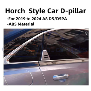 Para <span class=keywords><strong>Audi</strong></span> <span class=keywords><strong>A8</strong></span> D5 D5PA 2019-2024, Modificación Estilo Horch, Placa Lateral del Pilar D, Emblema Trasero - Product Image 2