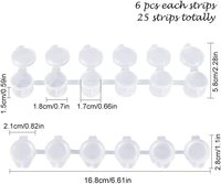 Pot de peinture vide pour enfants, en plastique, pigments, boîtes rechargeables pour peinture, activités artistiques et dessins, 20 pièces, 5ml