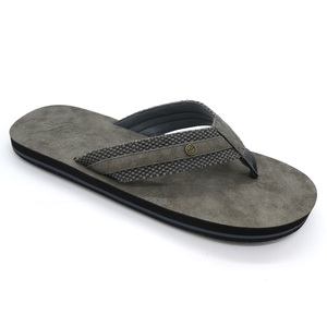 Tongs gaufrées pour hommes, chaussures pour hommes, sandales tanga en cuir, tongs avec logo personnalisé, meilleures ventes, - Product Image 2