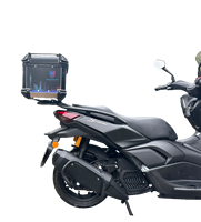 Haojin SY06 Bumper HJ150T-19, coffre de moto en alliage d'aluminium 45L avec système de fixation facile pour motos