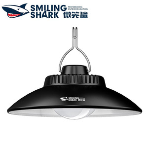 Smiling Shark <b>Rechargeable</b> Camping Lamp Led Light <b>Bulb</b> Outdoor Night Market Stall Lighting 25000 Hours Lifespan - Product Image 1