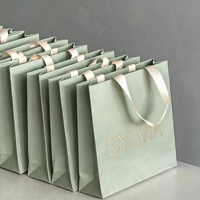 Tas Jinjing Kustom Ramah Lingkungan Mewah 230gsm dari Karton Putih untuk Kemasan Parfum & Sepatu