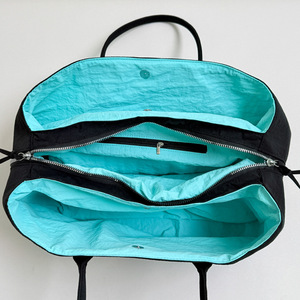 Sac à main pour femme, style coréen, grande capacité, sac fourre-tout, tendance, assorti à tout, couleur contrastée, nylon léger, voyage - Product Image 1