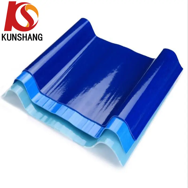 Greenhouse FRP Translucent Roofing Panels Durable Translucent Roof Tiles