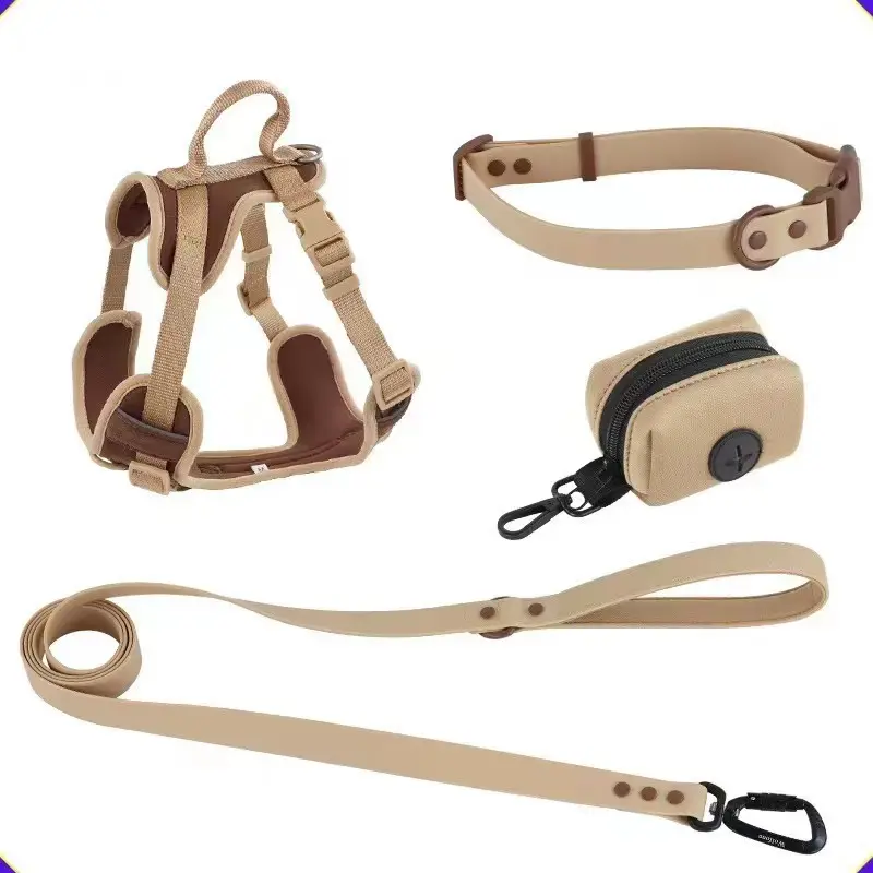 Custom Large and Medium-sized Dog Chest Harness Anti-Break Out Burst Dog Reflective Dog Harness Collar Set