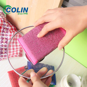 410 Stainless Steel Wire <b>Brush</b>, Dishwashing Cloth, Dishwashing Sponge, Kitchen Cleaning, General Merchandise Absorbent Sponge - Product Image 3