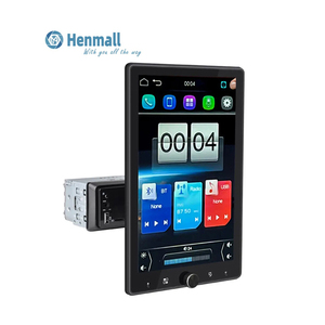 HENMALL 10.4'' Car <strong>MP5</strong> <strong>Player</strong> IPS <strong>Touch</strong> <strong>Screen</strong> 1 Din Multimedia Stereo Smart BT Voice HD Movie FM Rotatable 90 Degree Single - Product Image 1