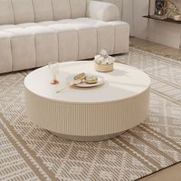 Table basse moderne italienne lumineuse de luxe B & B pour chambre à coucher design minimaliste ardoise crème vent pour petit salon domestique