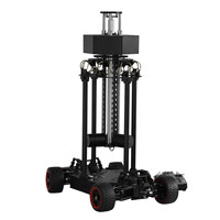 TL Media Véhicule caméra télécommandé 4x4 en aluminium pour tournages 360° virtuels, moteur brushless 800KV 2.4G pour Ronin2 et studios de films VR