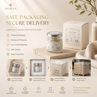 Bougie parfumée en cire de soja miniature personnalisée avec étiquette privée, 118 g, avec pot en verre et couvercle en métal, cadeau de Noël pour la décoration de la maison, vente au détail OEM ODM