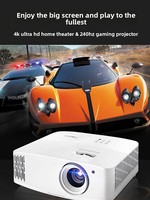 Projecteur de cinéma maison portable Optoma JEV9120 4K Ultra Haute Définition Laser DLP Stéréo Prêt pour la 3D 4200 Lumens
